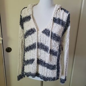 Free People Hooded Beach Sweater